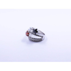 Red, White, and Blue Star Cocktail Ring