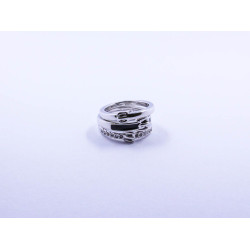 Three-Band Belt-Design Ring Set