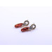Elegant Stone Drop Earrings (Available in Pink, Red, Topaz-style, and Citrine-style colors)