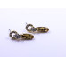 Elegant Stone Drop Earrings (Available in Pink, Red, Topaz-style, and Citrine-style colors)