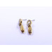Elegant Stone Drop Earrings (Available in Pink, Red, Topaz-style, and Citrine-style colors)