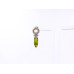 Elegant Stone Drop Earrings (Available in Pink, Red, Topaz-style, and Citrine-style colors)