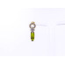 Elegant Stone Drop Earrings (Available in Pink, Red, Topaz-style, and Citrine-style colors)