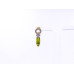 Elegant Stone Drop Earrings (Available in Pink, Red, Topaz-style, and Citrine-style colors)