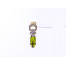 Elegant Stone Drop Earrings (Available in Pink, Red, Topaz-style, and Citrine-style colors)
