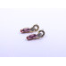 Elegant Stone Drop Earrings (Available in Pink, Red, Topaz-style, and Citrine-style colors)