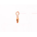 Elegant Stone Drop Earrings (Available in Pink, Red, Topaz-style, and Citrine-style colors)