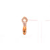 Elegant Stone Drop Earrings (Available in Pink, Red, Topaz-style, and Citrine-style colors)