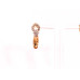Elegant Stone Drop Earrings (Available in Pink, Red, Topaz-style, and Citrine-style colors)