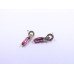 Elegant Stone Drop Earrings (Available in Pink, Red, Topaz-style, and Citrine-style colors)
