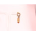 Elegant Stone Drop Earrings (Available in Pink, Red, Topaz-style, and Citrine-style colors)