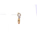 Elegant Stone Drop Earrings (Available in Pink, Red, Topaz-style, and Citrine-style colors)