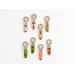 Elegant Stone Drop Earrings (Available in Pink, Red, Topaz-style, and Citrine-style colors)