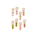 Elegant Stone Drop Earrings (Available in Pink, Red, Topaz-style, and Citrine-style colors)