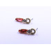 Elegant Stone Drop Earrings (Available in Pink, Red, Topaz-style, and Citrine-style colors)