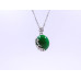Green Drop Buttery Pendant and Earrings Set