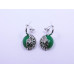 Green Drop Buttery Pendant and Earrings Set