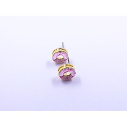 Open-Circle Stone Earrings