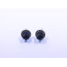 Disc-Shape Earrings with Square-Shape Stone (Available in Light Blue or Dark Blue)