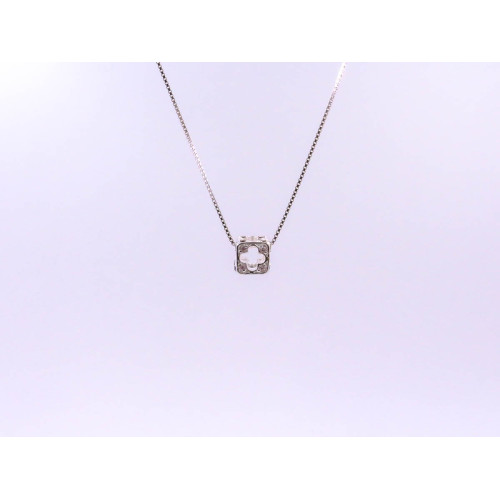 Real Silver 3-D Cross Box Charm