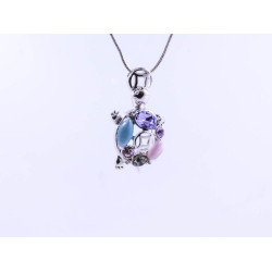 Gem Turtle Pendant Necklace
