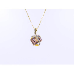 Wrapped Stone Necklace