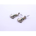 Stone Frog Drop Earrings
