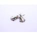 Stone Frog Drop Earrings
