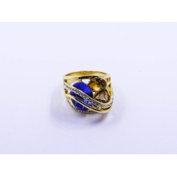 Gold Gem Statement Ring