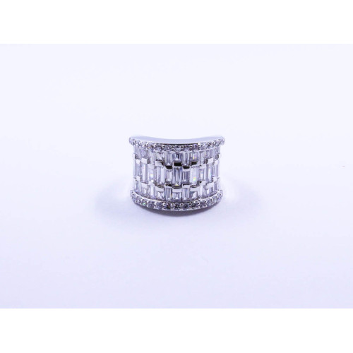 Baguette-Shape Cocktail Ring